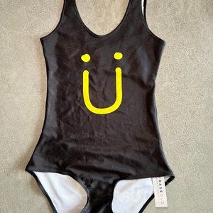 Poprageous Smiley Face Jack U Bodysuit or One Piece Swimwear - Small